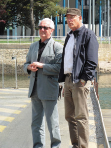 Guy-Pierre Bernard et Antoine Croyère - remise à l'eau de Pen-Duick - 26 mai 2015 - Lorient