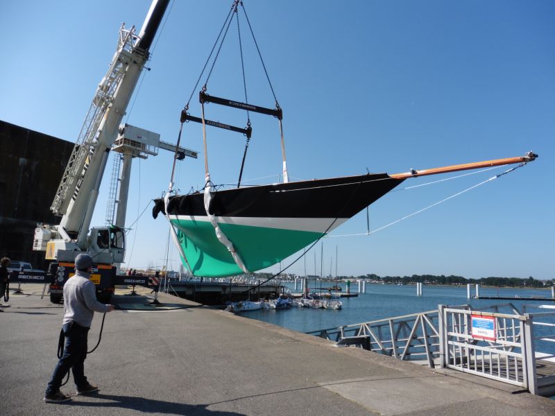 Mise à l'eau PEN DUICK - Lorient le 15 mai 2020