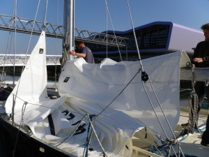 23 avril 2010 : Pen Duick III reçoit ses nouvelles voiles