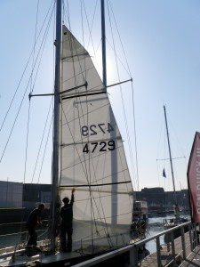 Premiers essais des nouvelles voiles de PDK III regréé en goëlette-photo JPC