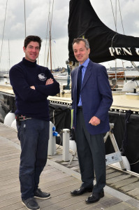 Arnaud Pennarun et l'Amiral Marc de Briancon, Directeur de l'Ecole Navale