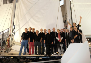 Bernard Rubinstein, Daniel Gilles, Alain Labbé, Philippe Poupon, Francoise Tabarly, Gerard Petipas, Eric Loizeau Jean Michel Carpentier, Marie Chantal