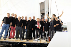 Bernard Rubinstein, Daniel Gilles, Alain Labbé, Philippe Poupon, Francoise Tabarly, Gerard Petipas, Eric Loizeau Jean Michel Carpentier, Marie Chantal