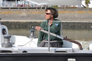 Erwan Lohezic, skipper de Pen Duick III - Lorient - avril 2010