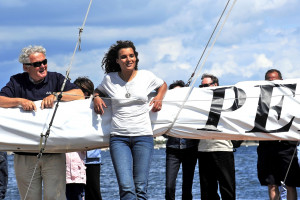 Marie Tabarly sur Pen Duick