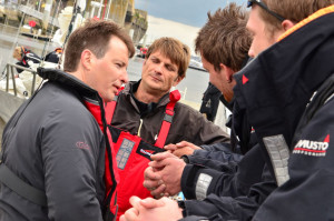 Trois des skippers des Pen-Duick - Gwenn (V), Arnaud (III), David (II) 