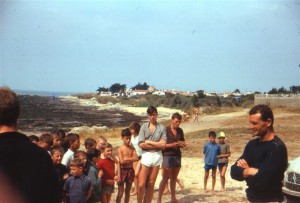 Visite d'Eric Tabarly à l'Herbaudière - aout 1964