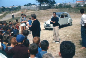 Visite d'Eric Tabarly à l'Herbaudière - aout 1964