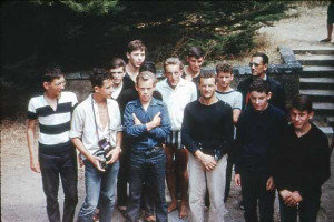 Visite d'Eric Tabarly à l'Herbaudière - aout 1964