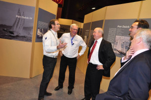 Visite de Pierrick Massiot, Président de la Région Bretagne, Jean-Pierre Couteleau, Denis Lochen