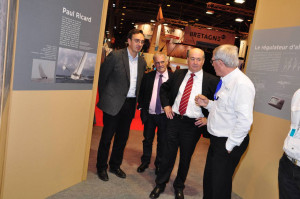 Visite de Pierrick Massiot, Président de la Région Bretagne, Jean-Pierre Couteleau